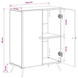 Bathroom Storage Cabinet BREDA White 59.5 x 31 x 80 cm