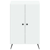 Shoe Cabinet BREDA 59.5 x 39.5 x 90 cm Engineered Wood White - Side View