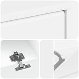 Shoe Cabinet BREDA 78 x 24 x 103 cm Engineered Wood White