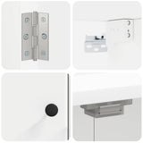 Dartboard Cabinet BREDA White 52.5 x 10.5 x 53.5 cm - Rear View