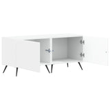 TV Cabinet White Engineered Wood - Front View