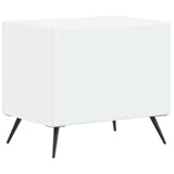 TV Cabinet White Engineered Wood - Top-Down View