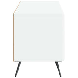 TV Cabinet White Engineered Wood - Rear View