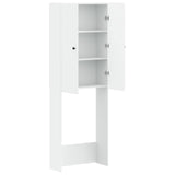 Toilet Cabinet BREDA White 66 x 25.5 x 190 cm Engineered Wood