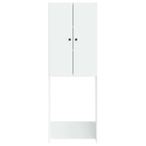 Toilet Cabinet BREDA White 66 x 25.5 x 190 cm Engineered Wood - Side View