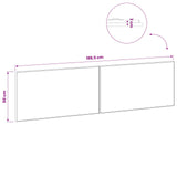 Wall-Mounted Headboard BREDA Sonoma Oak Engineered Wood
