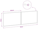 Wall-Mounted Headboard BREDA Sonoma Oak Engineered Wood - Extra Image