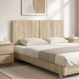 Wall-Mounted Headboard BREDA Sonoma Oak Engineered Wood