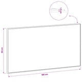 Wall-Mounted Headboard BREDA Sonoma Oak Engineered Wood