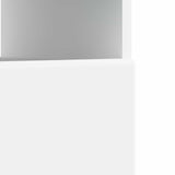 LED TV Cabinet White Engineered Wood - Close-Up Angle