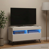 LED TV Cabinet White Engineered Wood