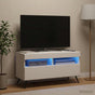 LED TV Cabinet White Engineered Wood