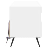 LED TV Cabinet White Engineered Wood - 45-Degree Angle