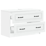 Bathroom Sink Cabinet UTRECHT White 82 x 41 x 56 cm - Front View