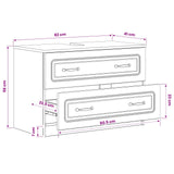 Bathroom Sink Cabinet UTRECHT White 82 x 41 x 56 cm - Extra Image