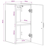 Bathroom Wall Cabinet UTRECHT White 30 x 31 x 59 cm - Extra Image