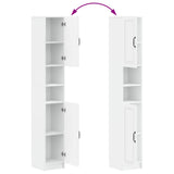 Bathroom Cabinet with Open Shelf UTRECHT White 30 x 31 x 187 cm