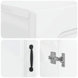 Bathroom Storage Cabinet UTRECHT White 30 x 31 x 77 cm - Rear View