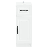 Bathroom Storage Cabinet UTRECHT White 30 x 31 x 77 cm - Side View