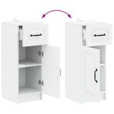 Bathroom Storage Cabinet UTRECHT White 30 x 31 x 77 cm - Close-Up Angle