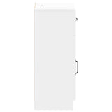Bathroom Storage Cabinet UTRECHT White 30 x 31 x 77 cm - Top-Down View