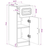 Bathroom Storage Cabinet UTRECHT White 30 x 31 x 77 cm - Extra Image