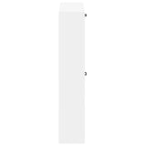Wall-Mounted Shoe Cabinet UTRECHT 71 x 17 x 86 cm White - Top-Down View