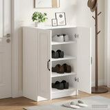 Shoe Cabinet UTRECHT 59.5 x 39.5 x 87 cm Engineered Wood White