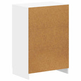 Shoe Cabinet UTRECHT 59.5 x 39.5 x 87 cm Engineered Wood White - 45-Degree Angle