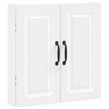 Dartboard Cabinet UTRECHT White 52.5 x 10.5 x 53.5 cm - Side View