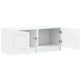 TV Cabinet White Engineered Wood - Front View