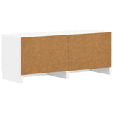 TV Cabinet White Engineered Wood - Rear View