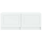 TV Cabinet White Engineered Wood - Top-Down View