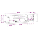 LED TV Cabinet White Engineered Wood