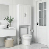Toilet Cabinet UTRECHT White 66 x 25.5 x 190 cm Engineered Wood