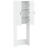 Toilet Cabinet UTRECHT White 66 x 25.5 x 190 cm Engineered Wood - Front View