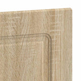 Wall-Mounted Headboard UTRECHT Sonoma Oak Engineered Wood - Rear View
