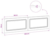 Wall-Mounted Headboard UTRECHT Sonoma Oak Engineered Wood
