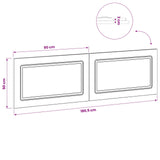 Wall-Mounted Headboard UTRECHT Sonoma Oak Engineered Wood