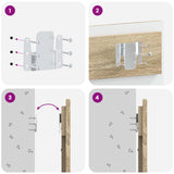 Wall-Mounted Headboard UTRECHT Sonoma Oak Engineered Wood