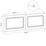 Wall-Mounted Headboard UTRECHT Sonoma Oak Engineered Wood - Extra Image