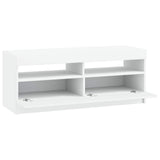 LED TV Cabinet White Engineered Wood