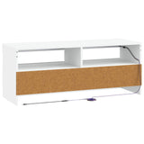 LED TV Cabinet White Engineered Wood - Rear View