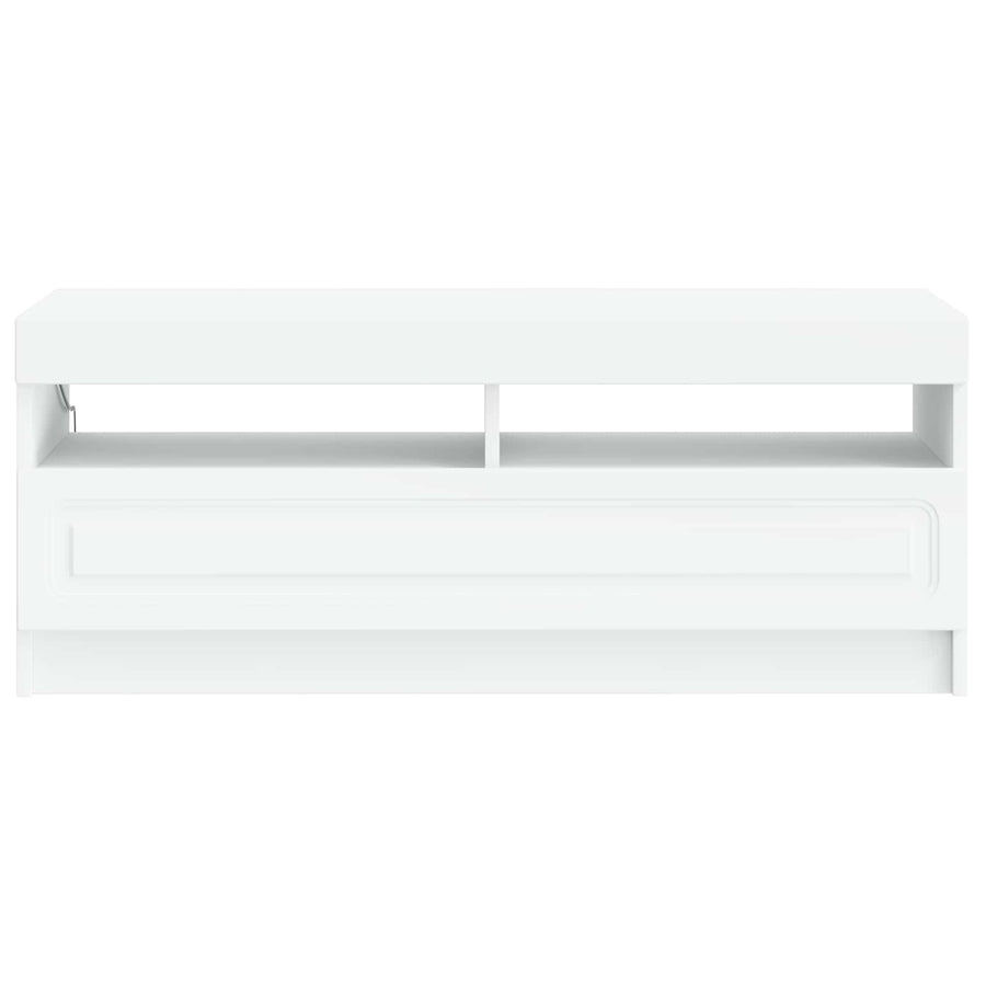LED TV Cabinet White Engineered Wood