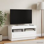 LED TV Cabinet White Engineered Wood