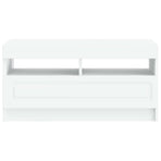 LED TV Cabinet White Engineered Wood