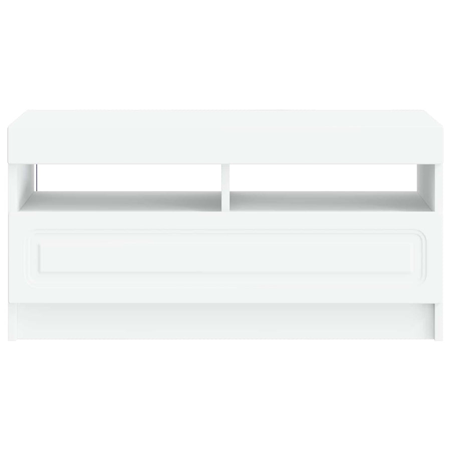 LED TV Cabinet White Engineered Wood
