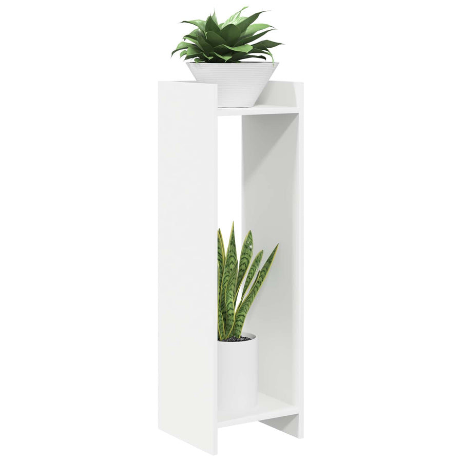 Plant Stand 2 pcs White 30 x 30 x 100 cm Engineered Wood