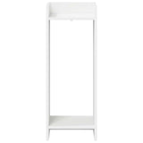 Plant Stand 2 pcs White 30 x 30 x 80 cm Engineered Wood - Rear View