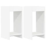 Plant Stand 2 pcs White 30 x 30 x 60 cm Engineered Wood